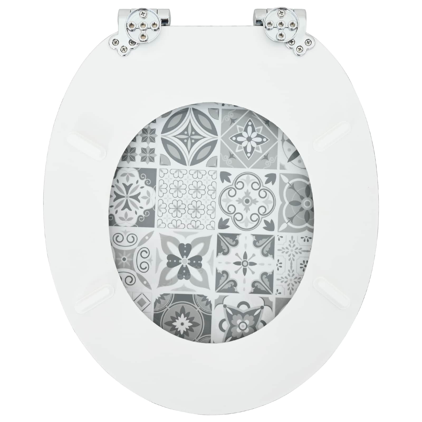 Toaletna sjedala s mekim zatvaranjem 2 pcs 44 x 38 cm MDF ploča