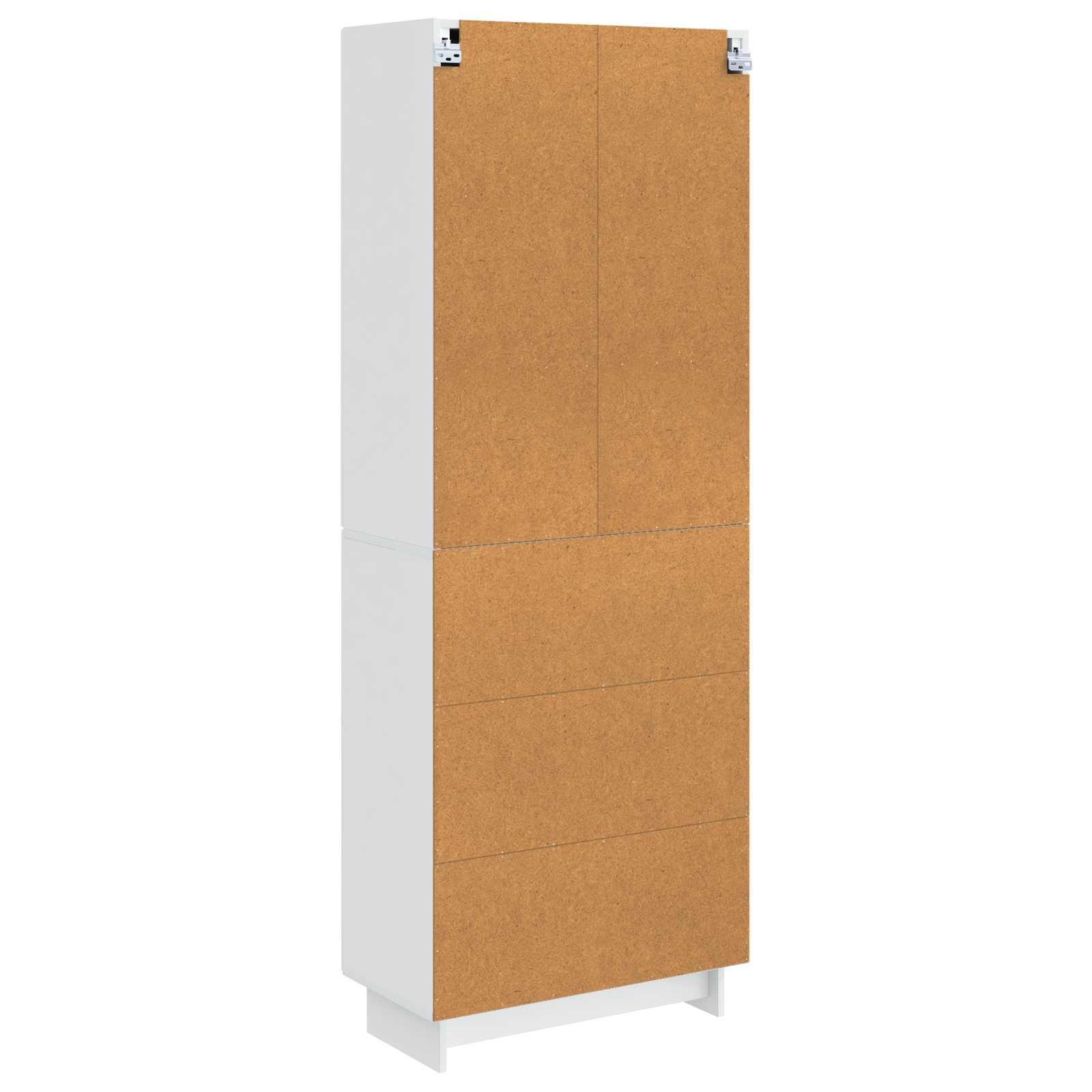 Set ormara 2 pcs Bijela visokog sjaja 66 x 34,5 x 90 cm