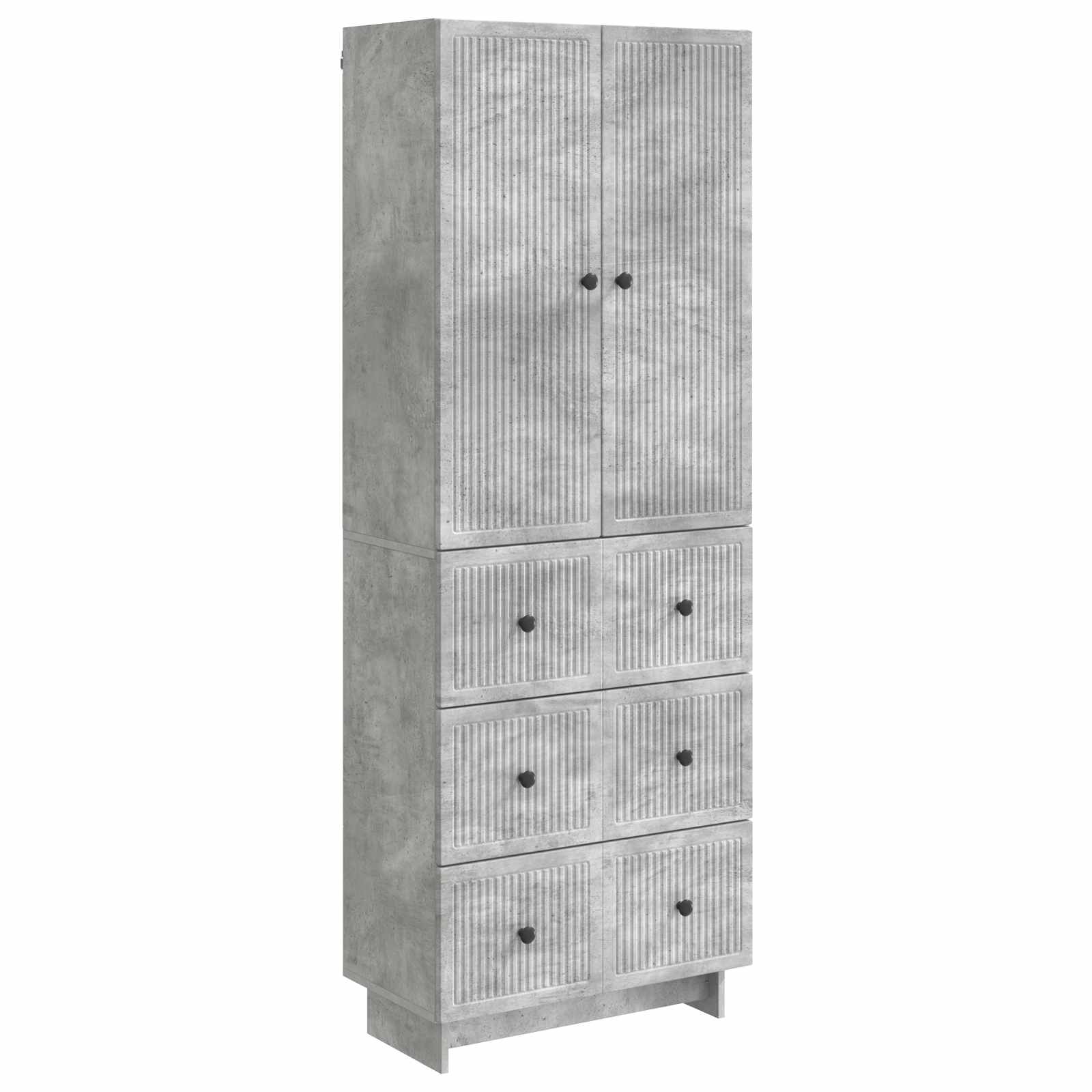 Set ormara 2 pcs Betonska siva 66 x 34,5 x 90 cm