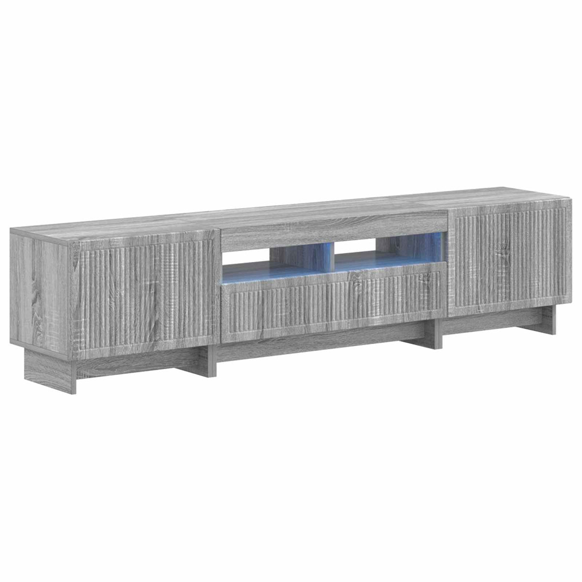5-dijelni LED TV ormarić Siva Sonoma Konstruirano drvo 81 x 35 x 43 cm
