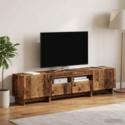3-dijelni LED TV kabinet EDE Staro drvo Konstruirano drvo