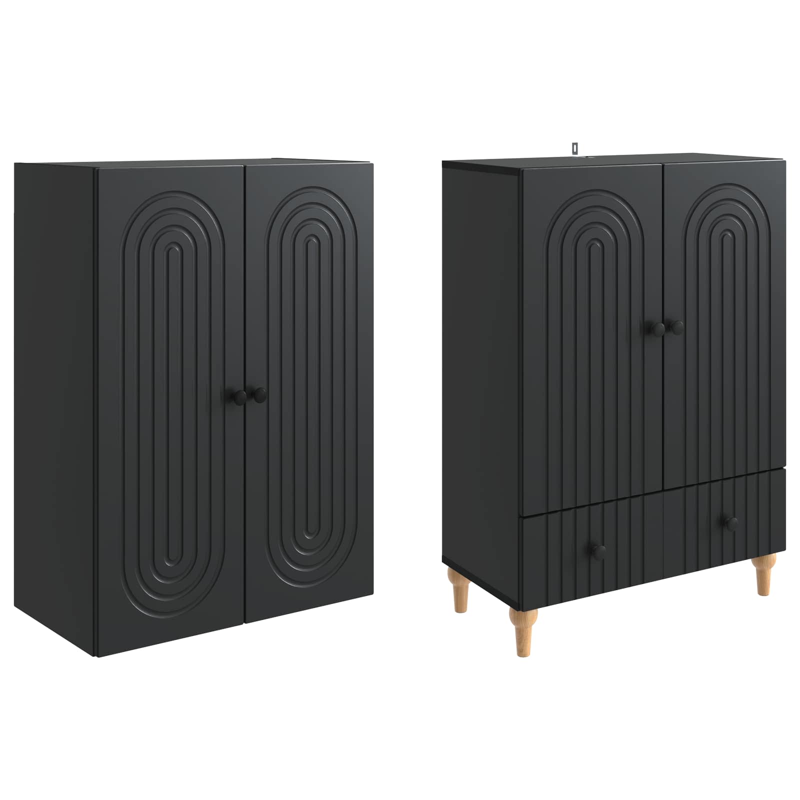 Set ormara 2 pcs 66 x 34,5 x 95 cm Konstruirano drvo