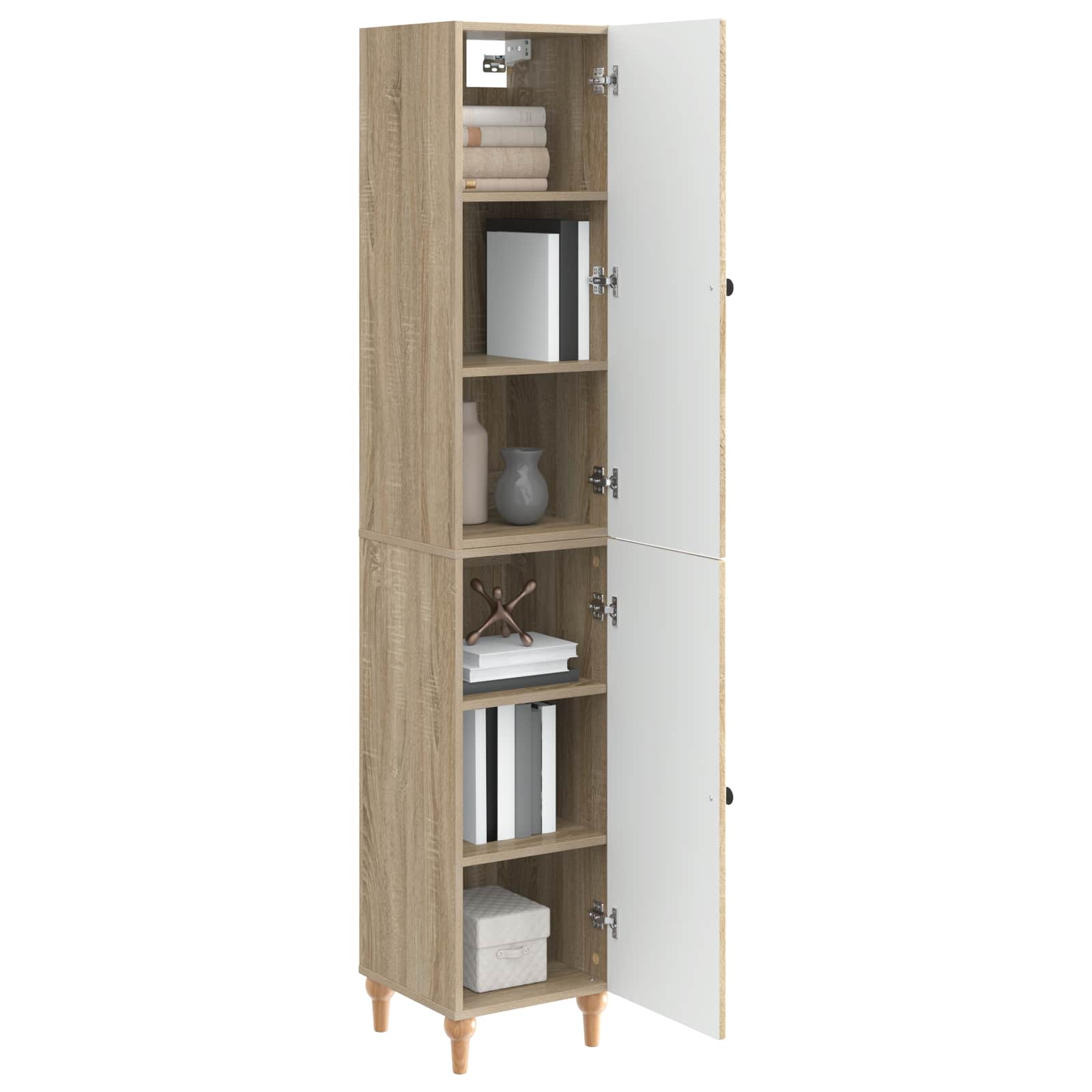 Set ormara 2 pcs Hrast sonoma Konstruirano drvo