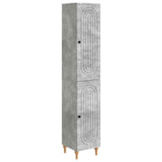 Set ormara 2 pcs Betonska siva Konstruirano drvo