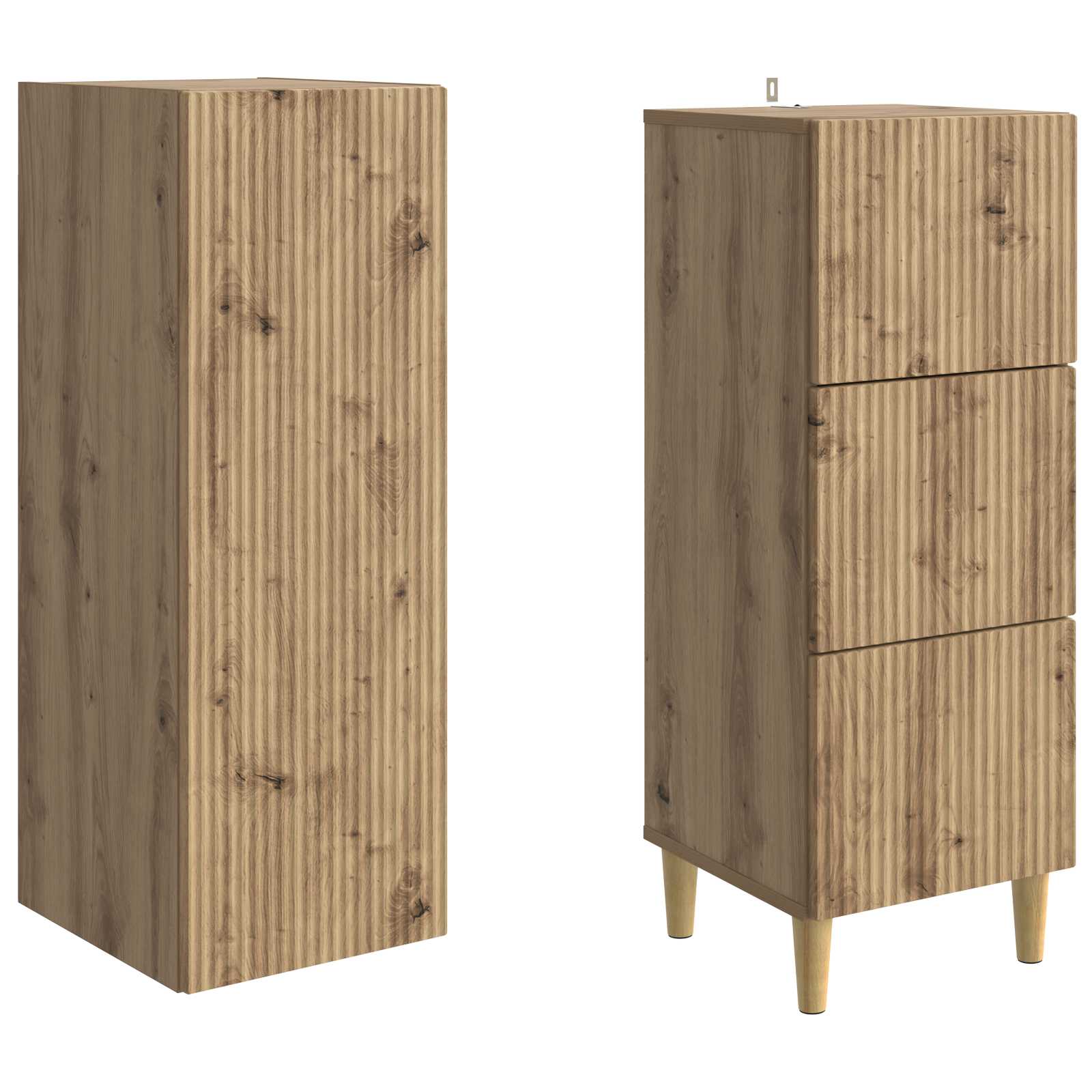 Set ormara 2 pcs 33 x 34,5 x 90 cm Konstruirano drvo