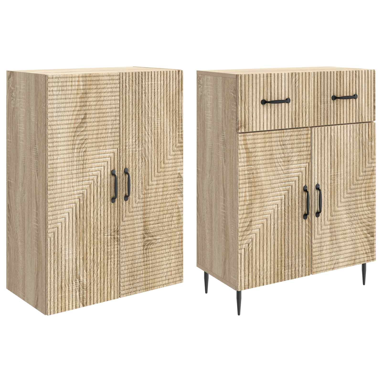 Set ormara 2 pcs Hrast sonoma 66 x 34,5 x 89,5 cm
