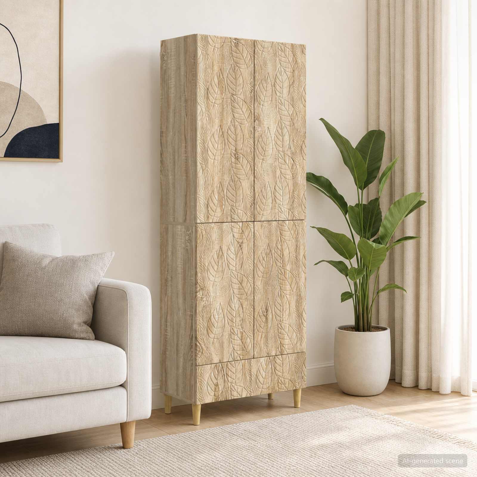 Set ormara 2 pcs Hrast sonoma Konstruirano drvo