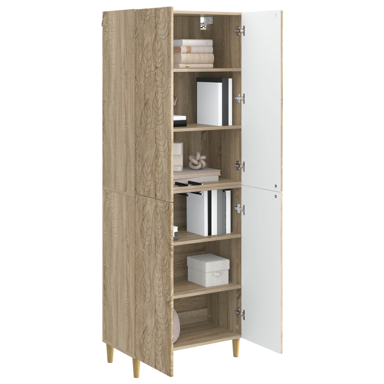Set ormara 2 pcs Hrast sonoma Konstruirano drvo