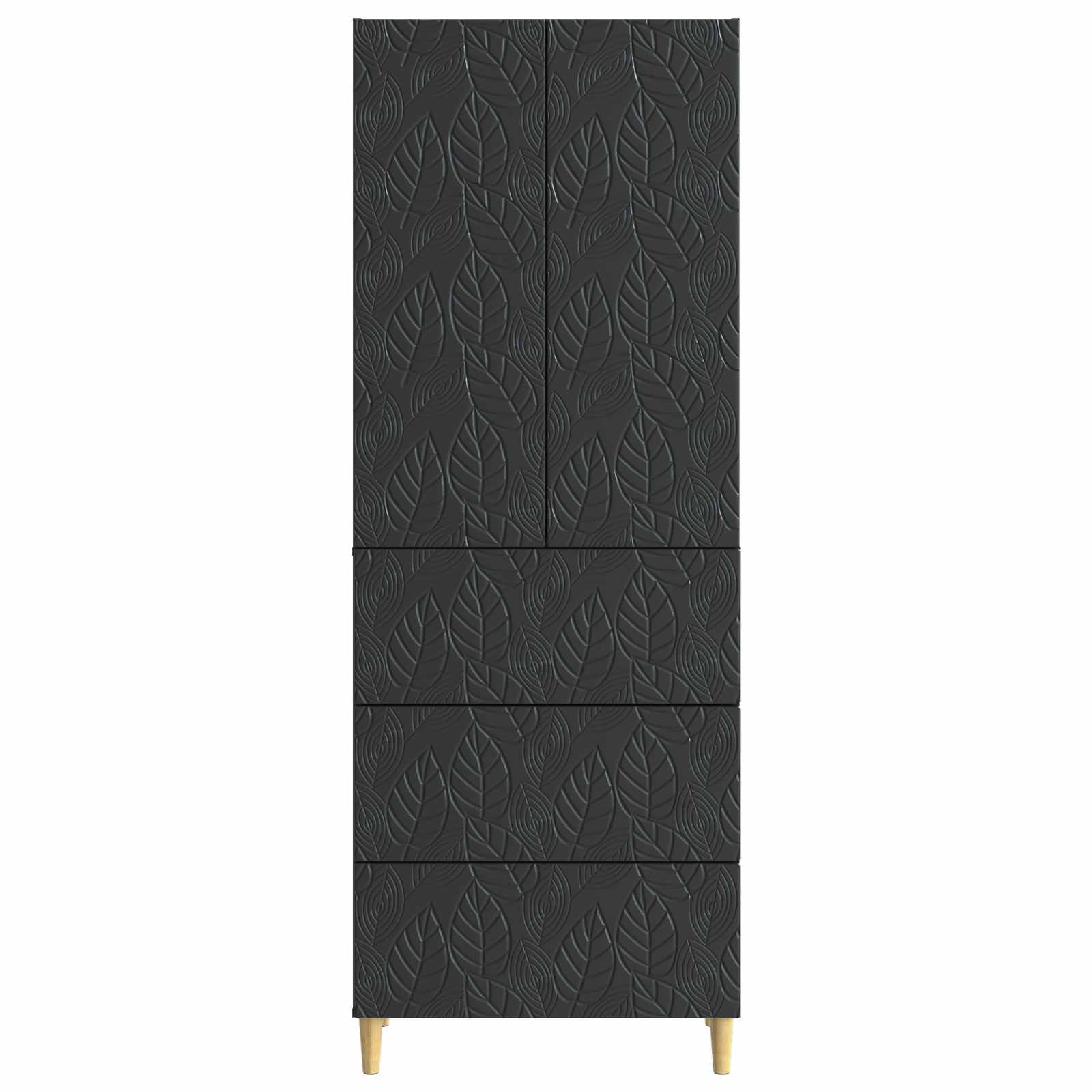 Set ormara 2 pcs Crna 66 x 34,5 x 90 cm Konstruirano drvo