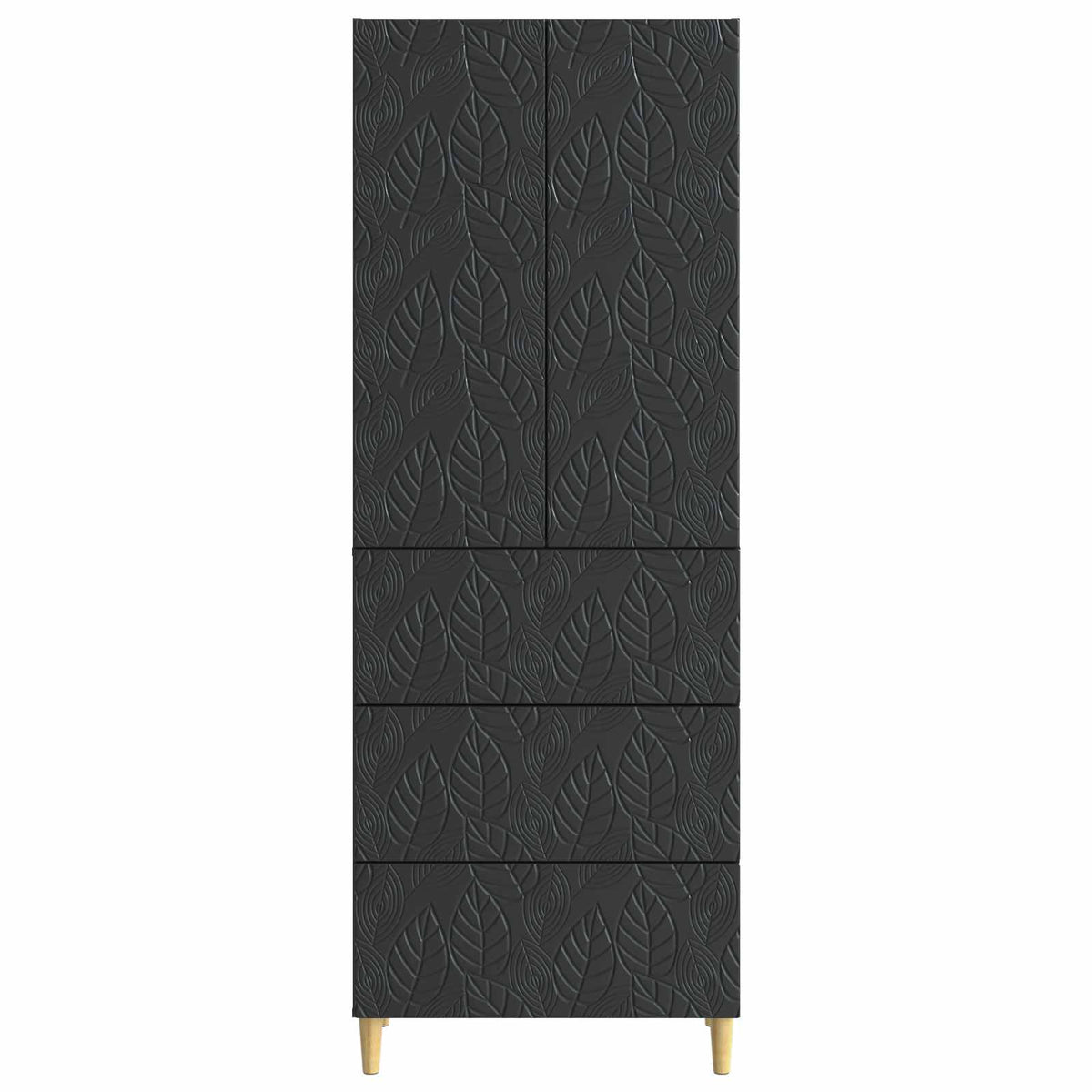 Set ormara 2 kom. 66 x 34,5 x 90 cm Konstruirano drvo Crna