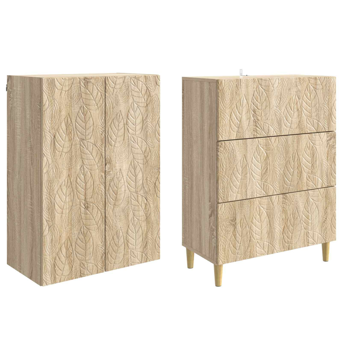Set ormara 2 kom. 66 x 34,5 x 90 cm Konstruirano drvo
