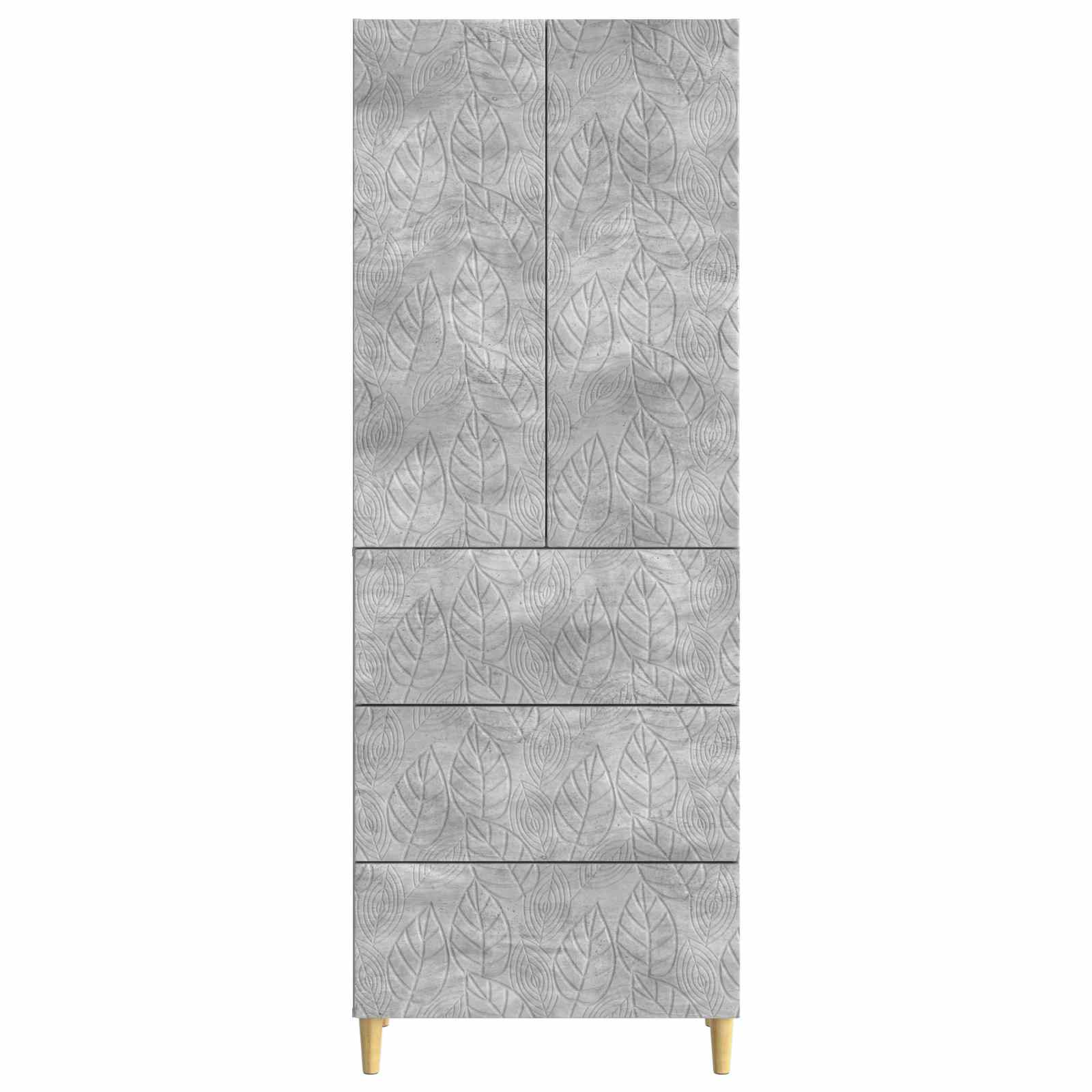 Set ormara 2 pcs Betonska siva 66 x 34,5 x 90 cm