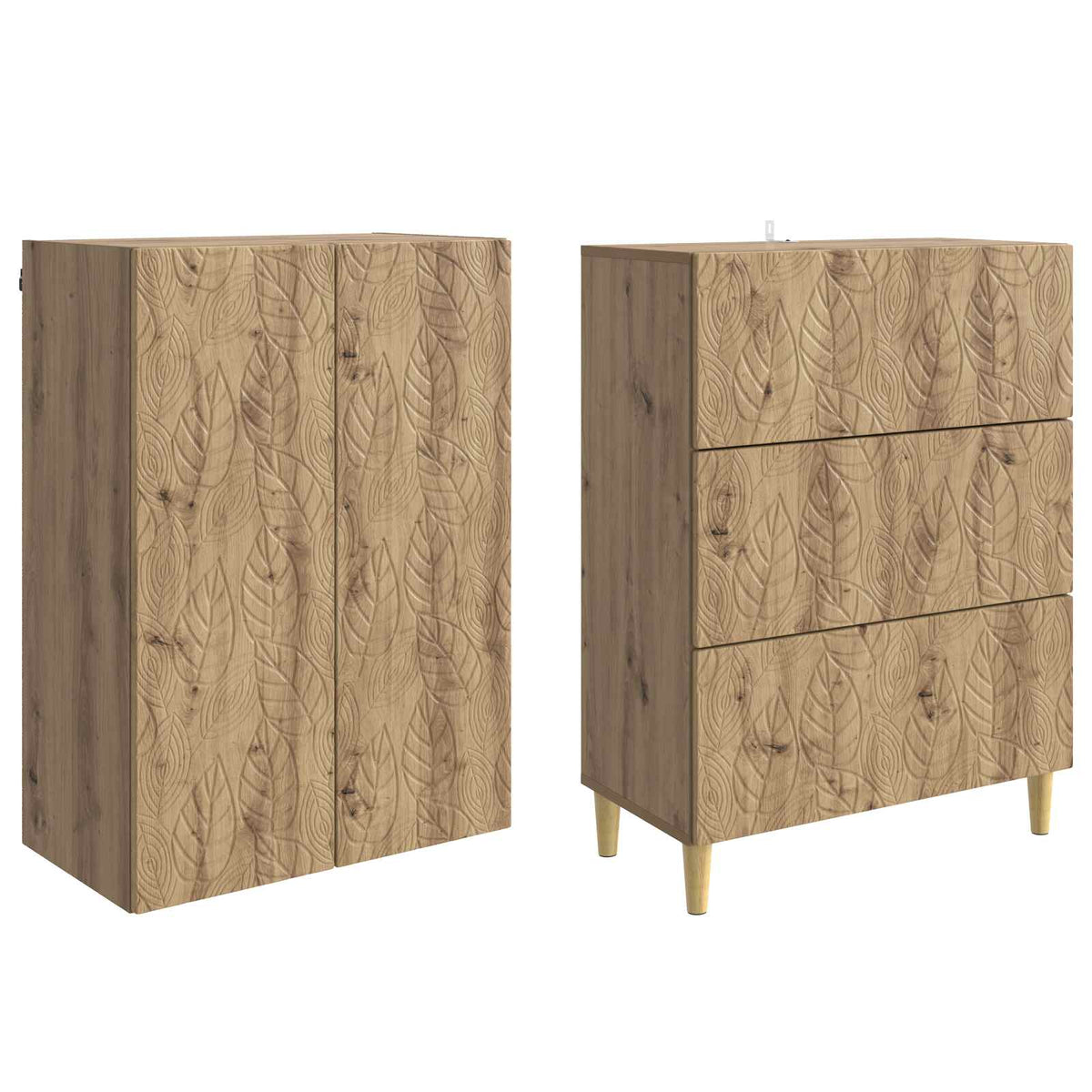 Set ormara 2 kom. 66 x 34,5 x 90 cm Konstruirano drvo