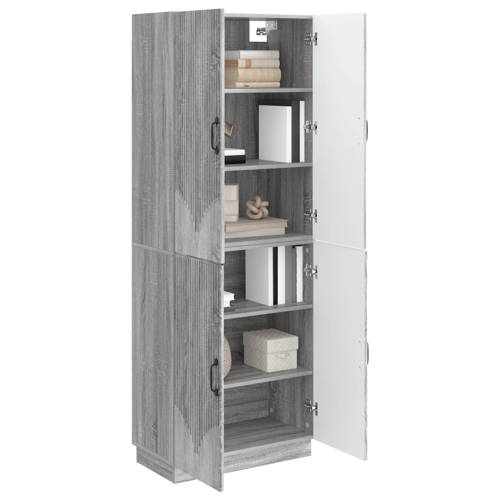Set ormara 2 pcs Siva Sonoma Konstruirano drvo
