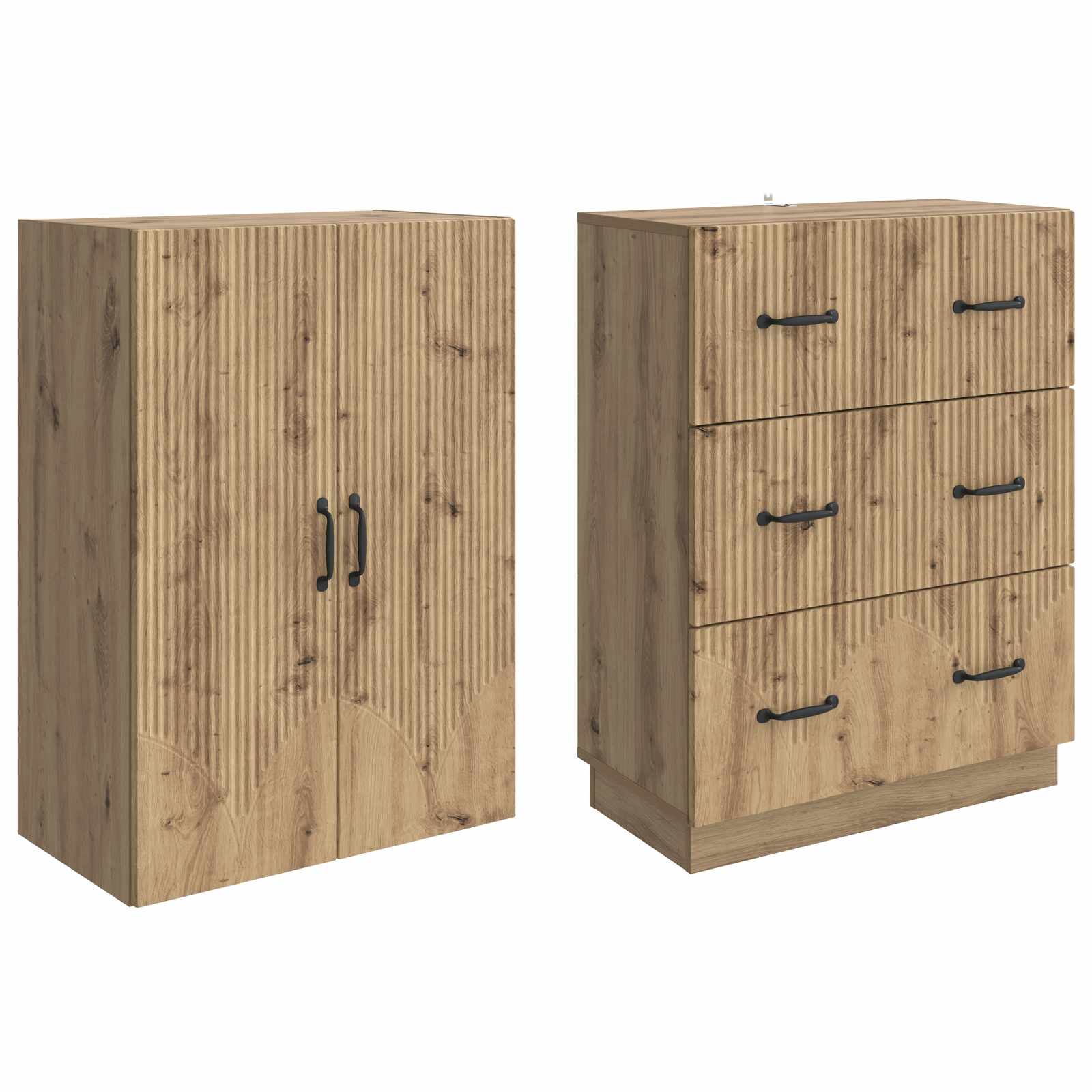 Set ormara 2 kom. 66 x 34,5 x 87 cm Konstruirano drvo