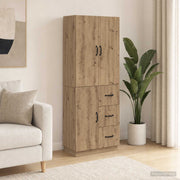Set ormara 2 kom. Hrast artisan Konstruirano drvo Smeđa 66 x 34,5 x 87 cm