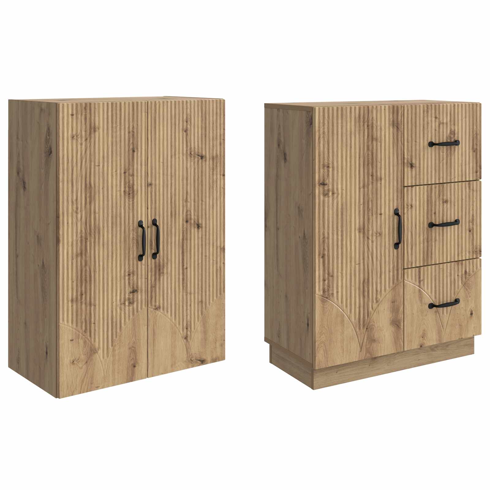 Set ormara 2 pcs Hrast artisan Konstruirano drvo