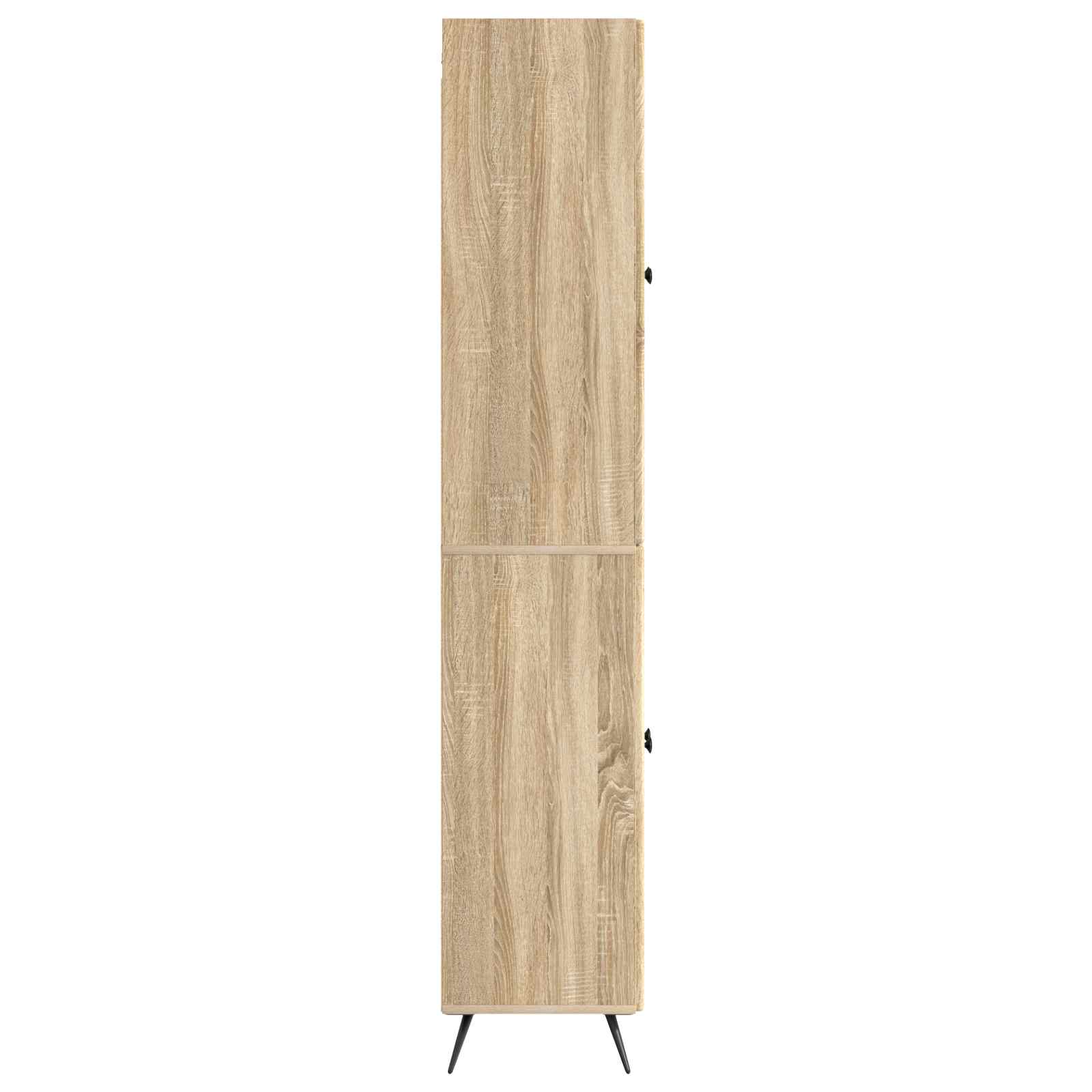 Set ormara 2 pcs Hrast sonoma Konstruirano drvo