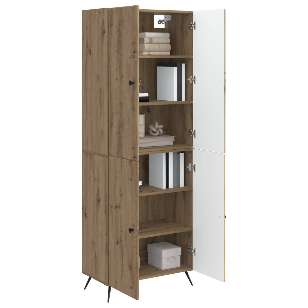 Set ormara 2 kom. Hrast artisan Konstruirano drvo Smeđa 69 x 34,5 x 90 cm