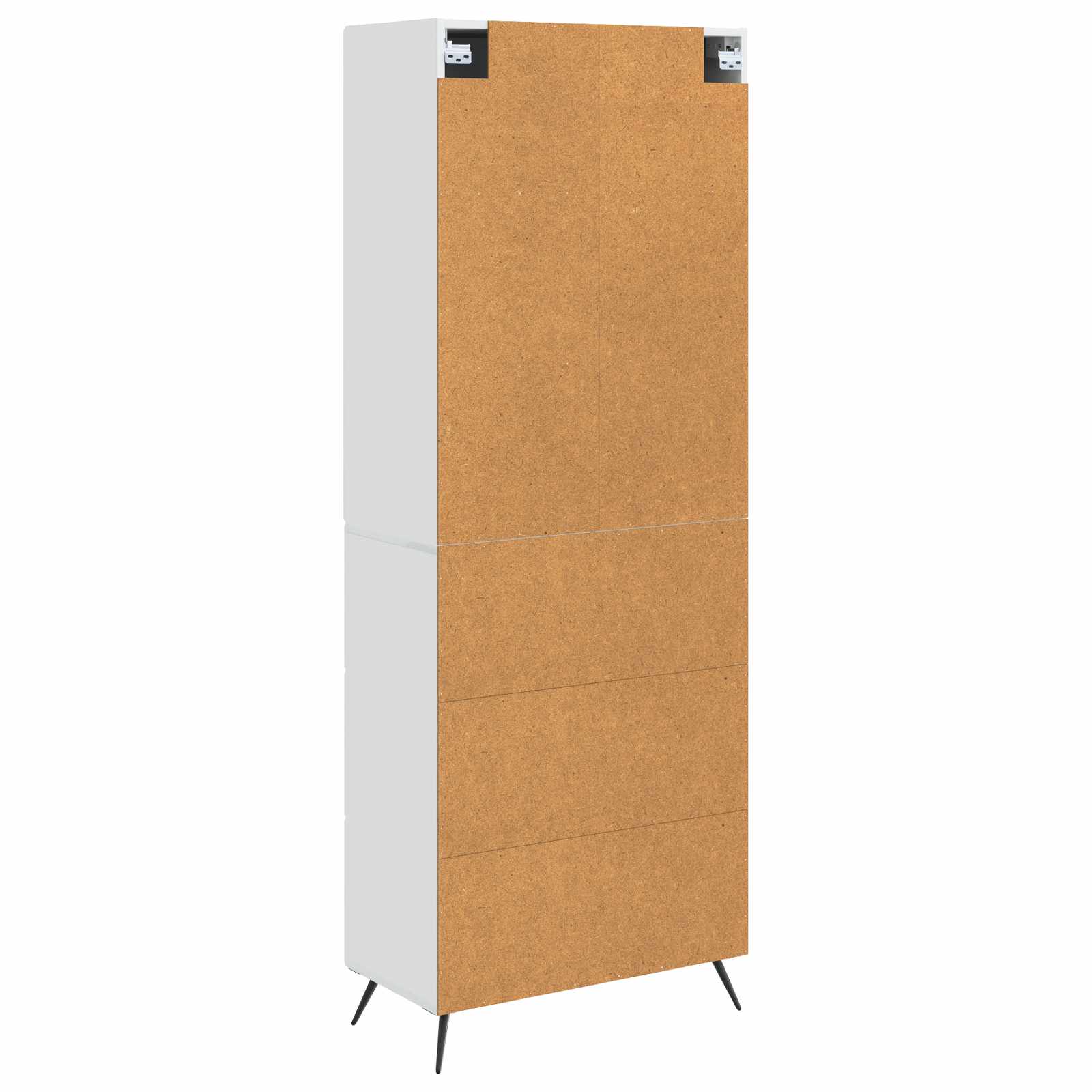 Set ormara 2 pcs Bijela visokog sjaja 66 x 34,5 x 90 cm