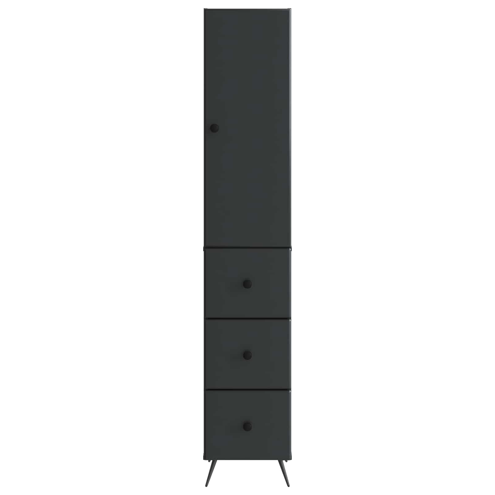 Set ormara 2 pcs Crna 34,5 x 34,5 x 90 cm Konstruirano drvo