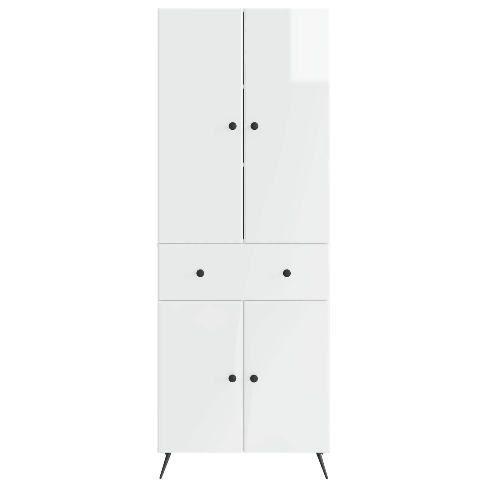 2 pcs Bijela visokog sjaja