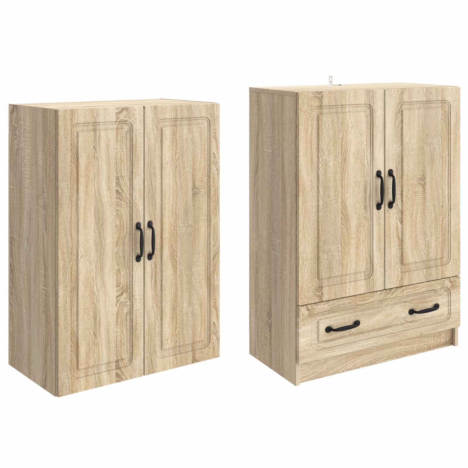 Set ormara 2 pcs Hrast sonoma Konstruirano drvo