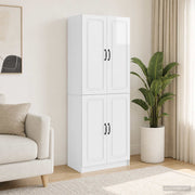 Set ormara 2 kom. Bijela visokog sjaja Konstruirano drvo 66 x 34,5 x 87 cm