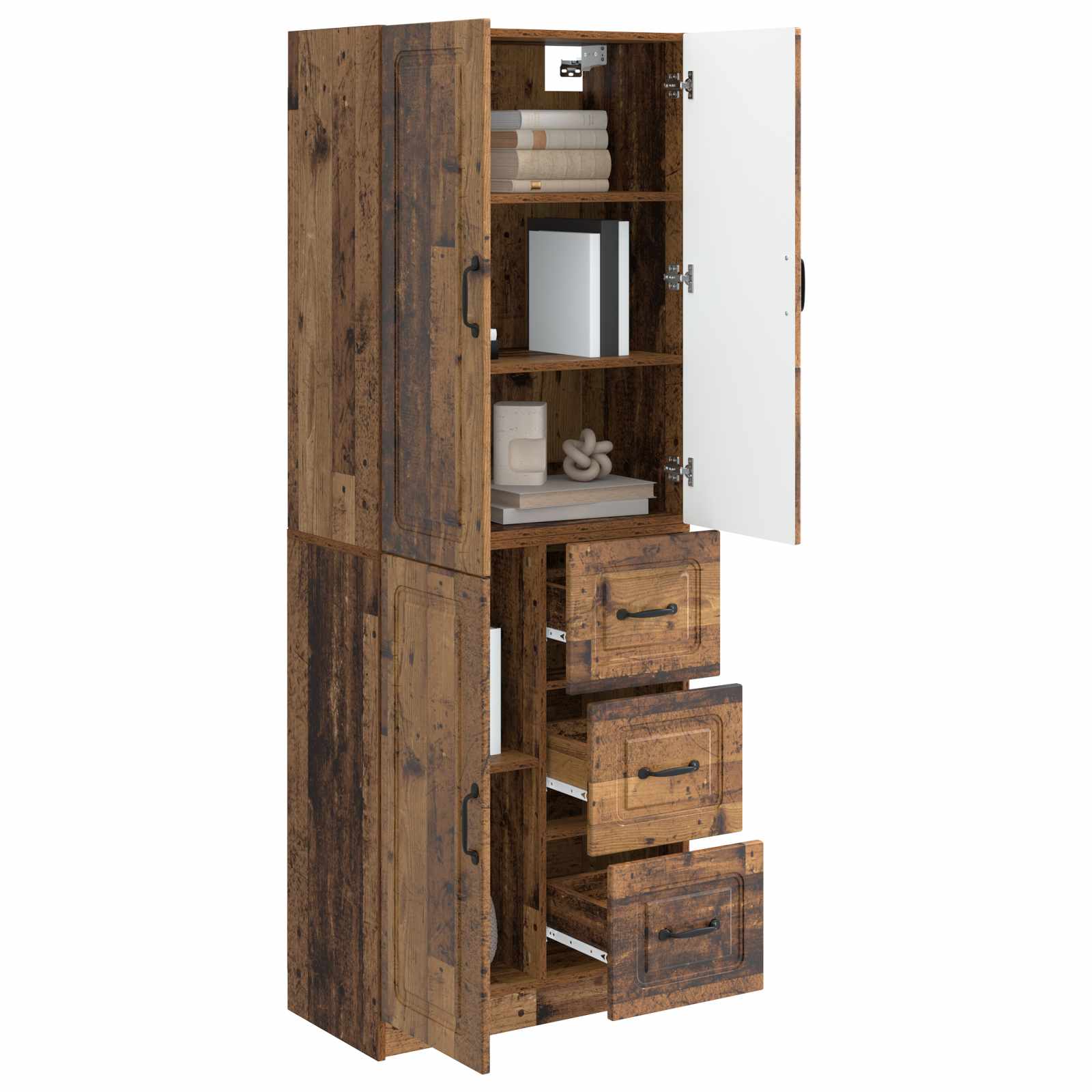 Set ormara 2 pcs Staro drvo Konstruirano drvo