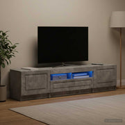 LED TV kabinet UTRECHT 3 kom. Betonska siva Konstruirano drvo 81 x 35 x 40 cm