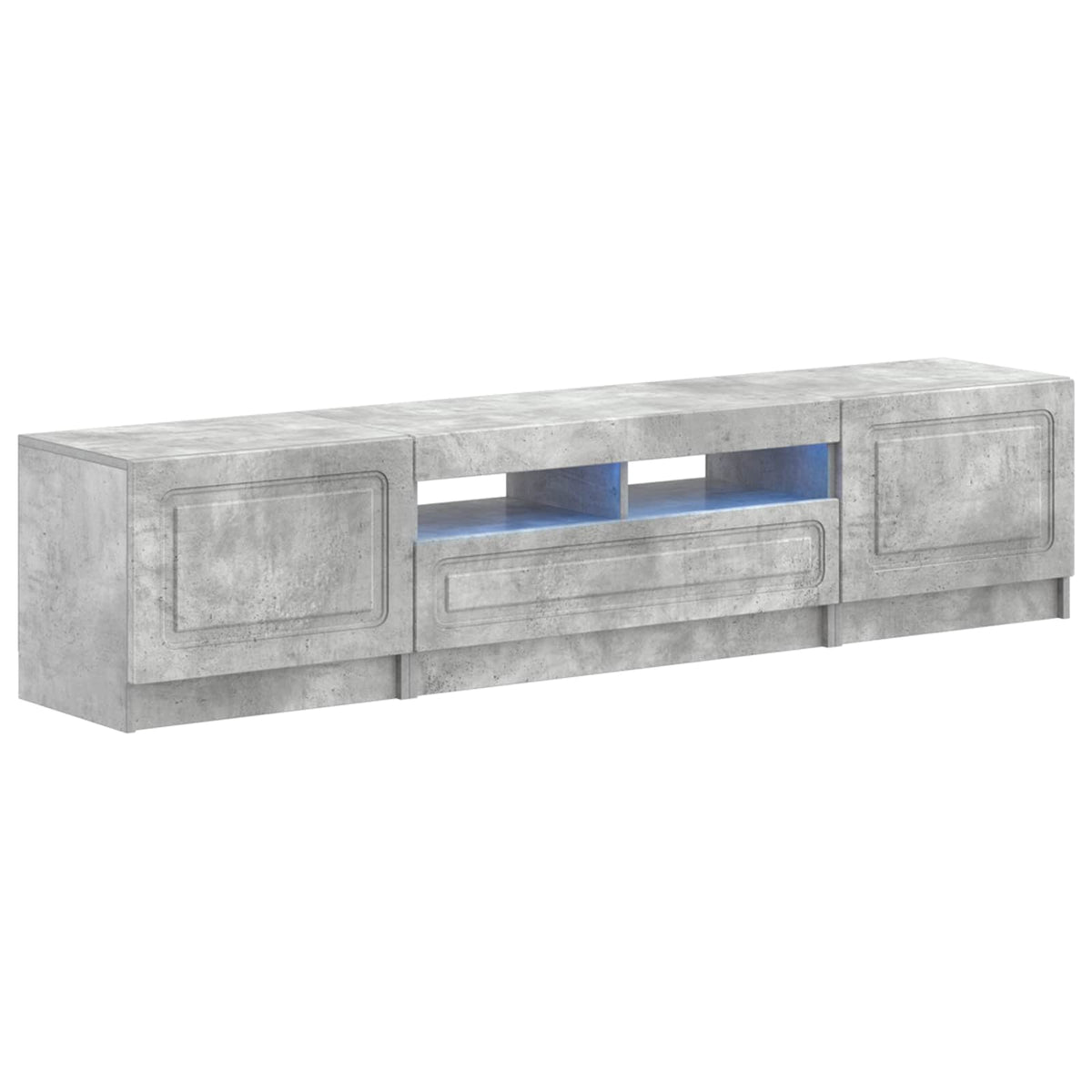 LED TV kabinet UTRECHT 3 kom. Betonska siva Konstruirano drvo 81 x 35 x 40 cm