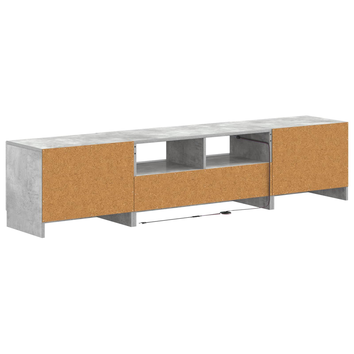 LED TV kabinet UTRECHT 3 kom. Betonska siva Konstruirano drvo 81 x 35 x 40 cm
