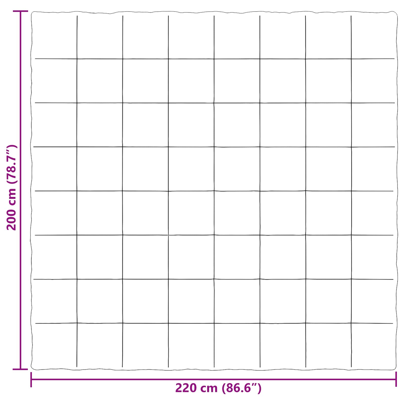 Ljetni pokrivač Šonerisan Crna 200 x 220 cm Mikrovlakna