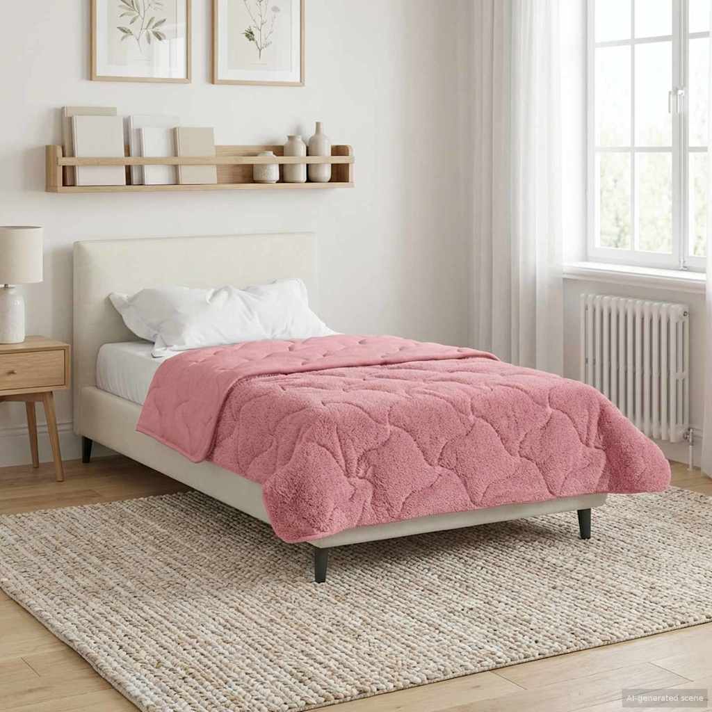 Ljetni pokrivač Ružičasta 140 x 220 cm Mikrofibra i teddy flis