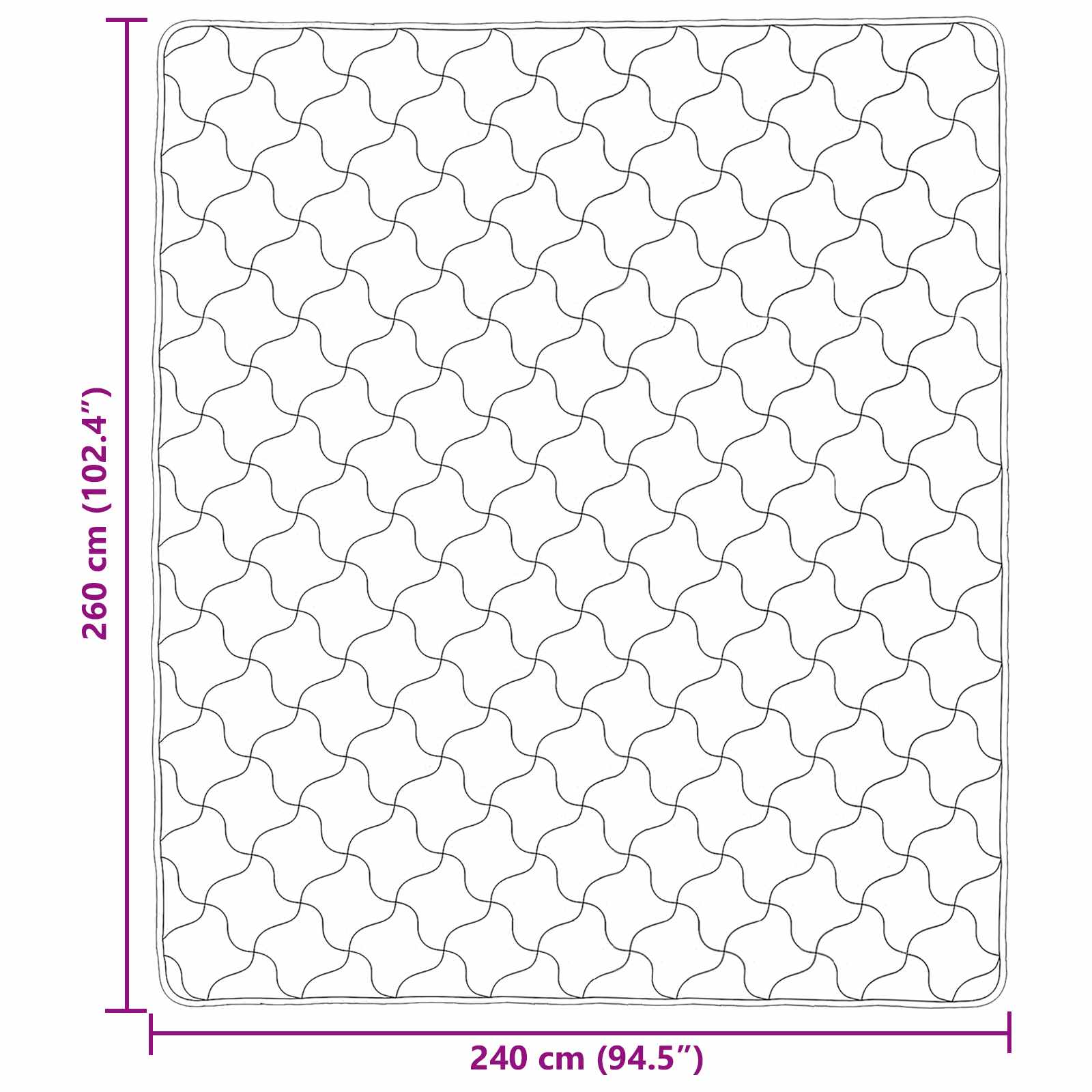Puni pokrivač za cijelu godinu Šonerisan Crna 240 x 260 cm