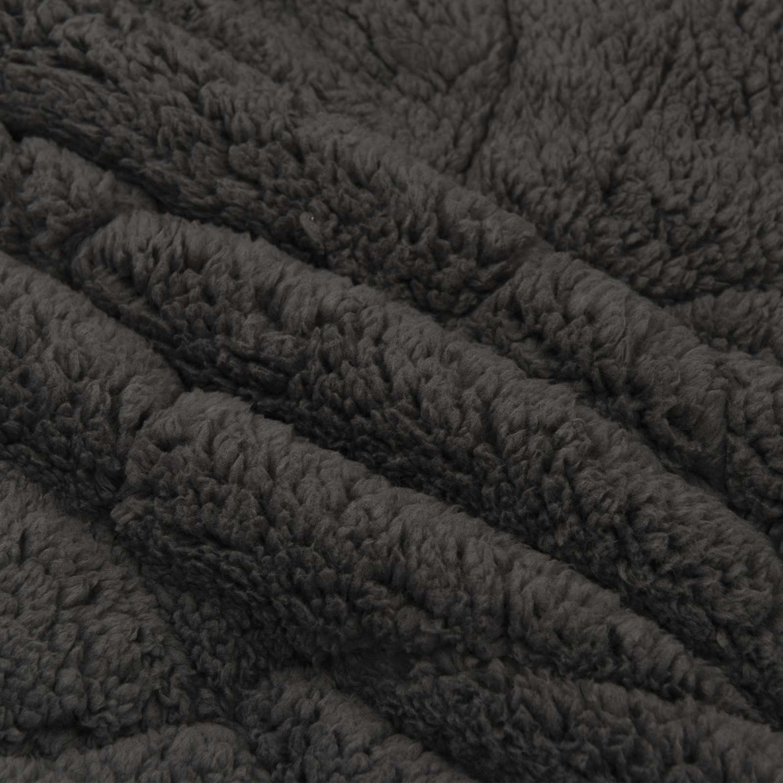 Zimska pokrivača Antracit 200 x 220 cm Mikrofibra i teddy flis