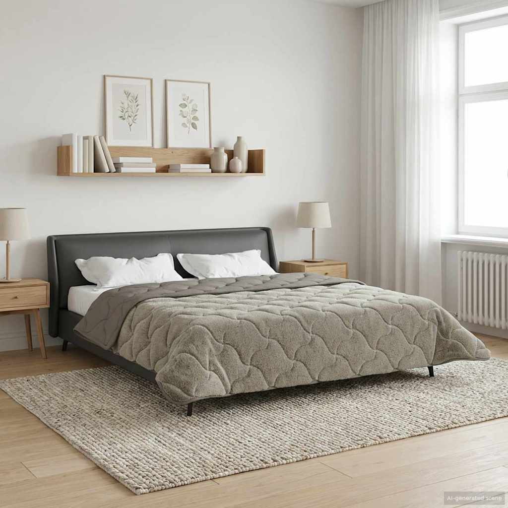 Zimska pokrivača Šonerisan Svjetlosiva 220 x 240 cm