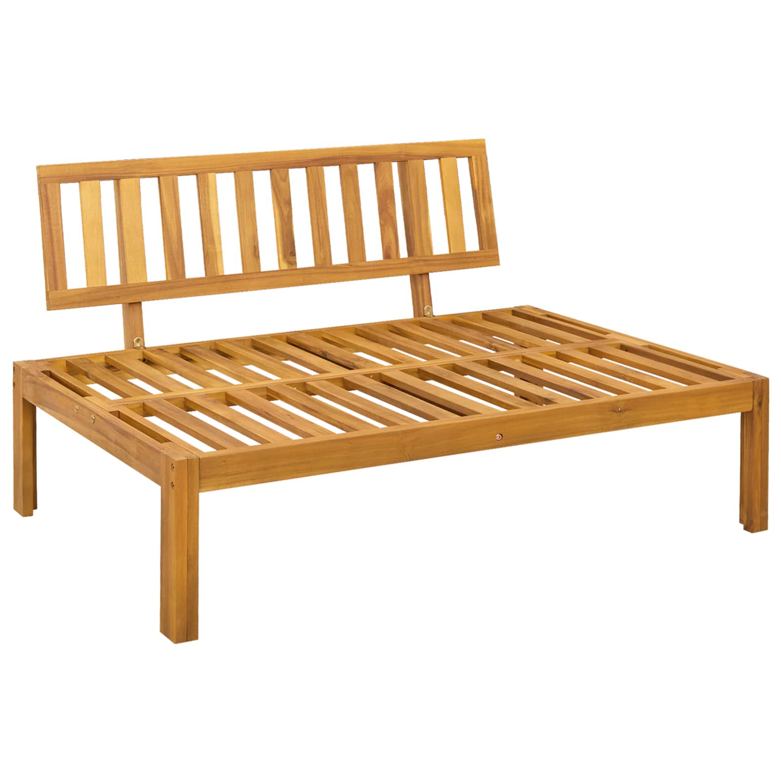 Srednji Sofe Jedinica Prirodna i tamno siva 120 x 80 x 82 cm