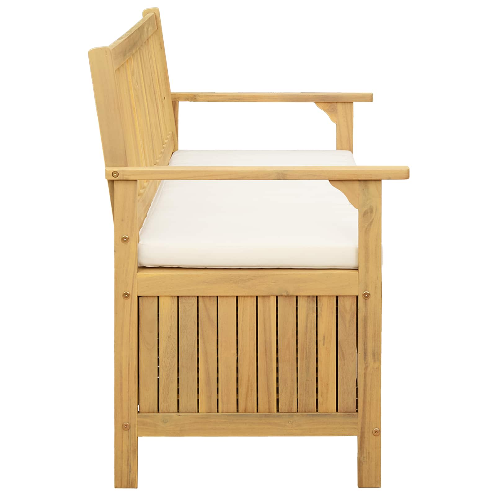 Klupa za pohranu 2 -Seater 120 x 63 x 84 cm Pravokutni