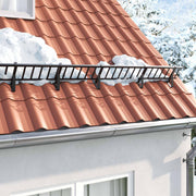 Podrška za zaštitu od snijega Crna 29,5 x 3 x 34,5 cm Čelik