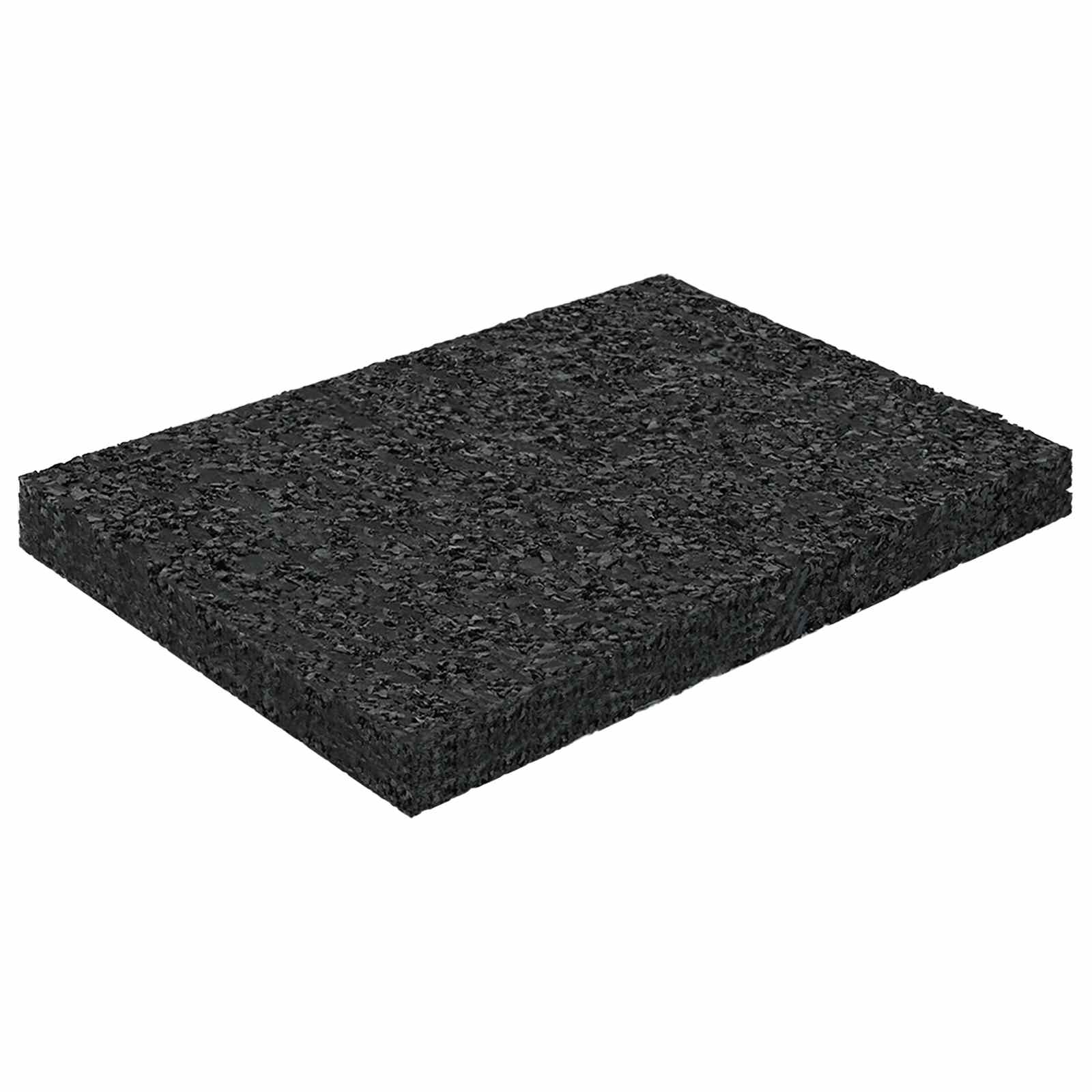 Gumenasti granulatni vanjski pod Crna 6 x 9 x 0,8 cm Guma