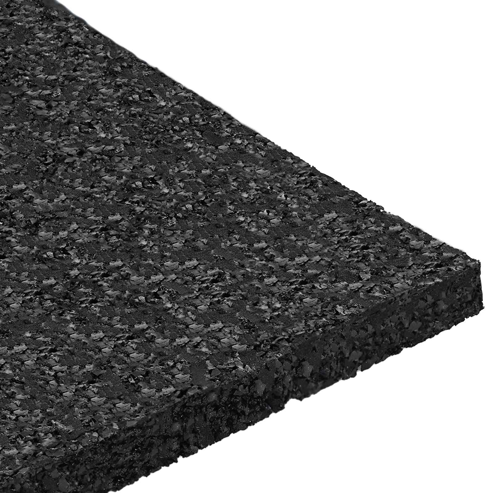Gumenasti granulatni vanjski pod Crna 9 x 9 x 0,6 cm Guma