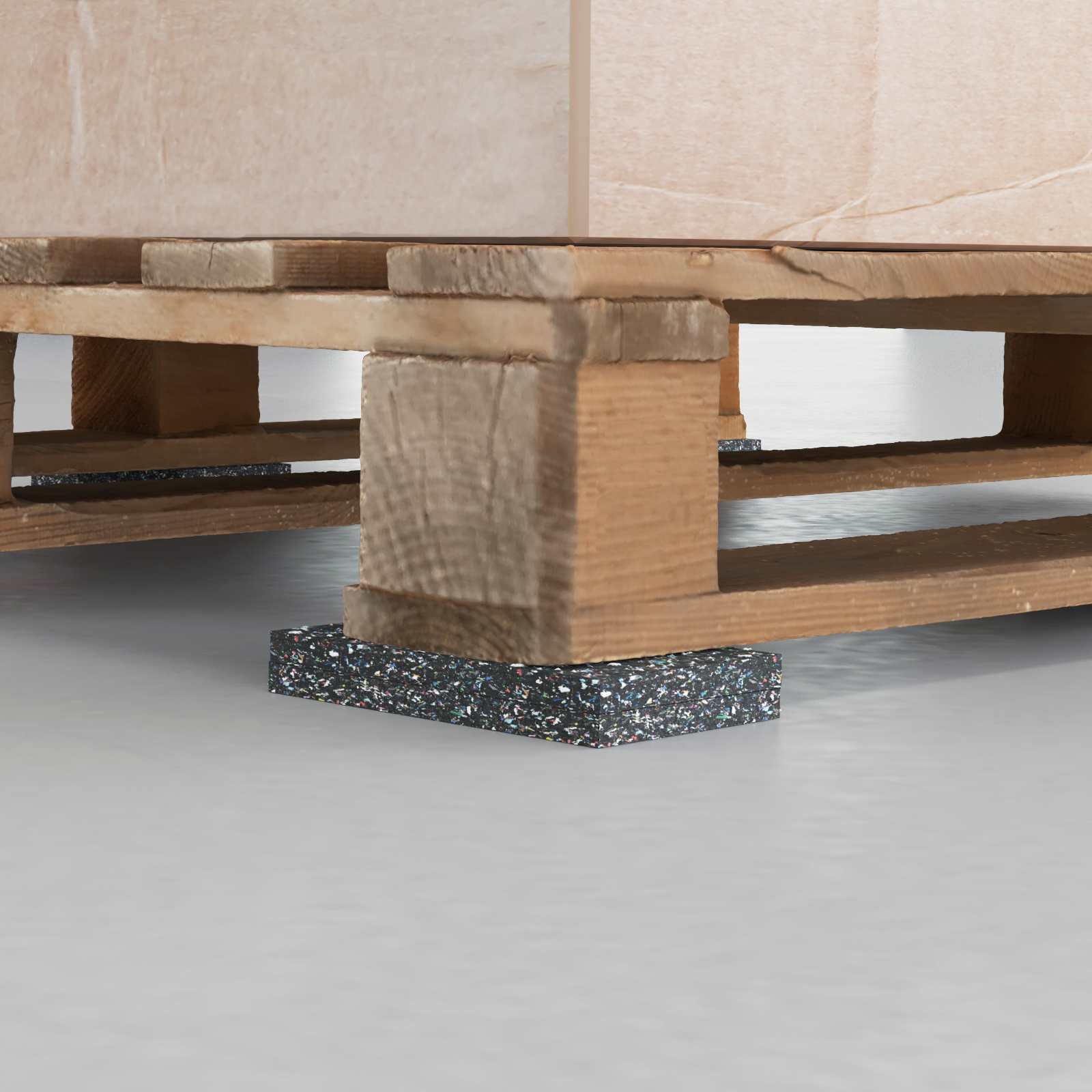 Gumena granulatna ploča Crna 1000 x 5 x 0,8 cm Guma