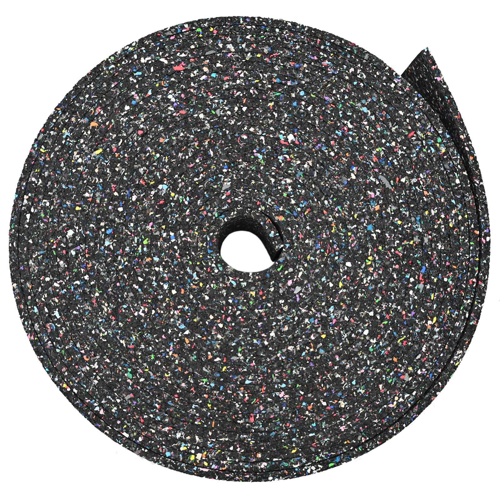 Gumena granulatna ploča Crna 2000 x 10 x 0,3 cm Guma