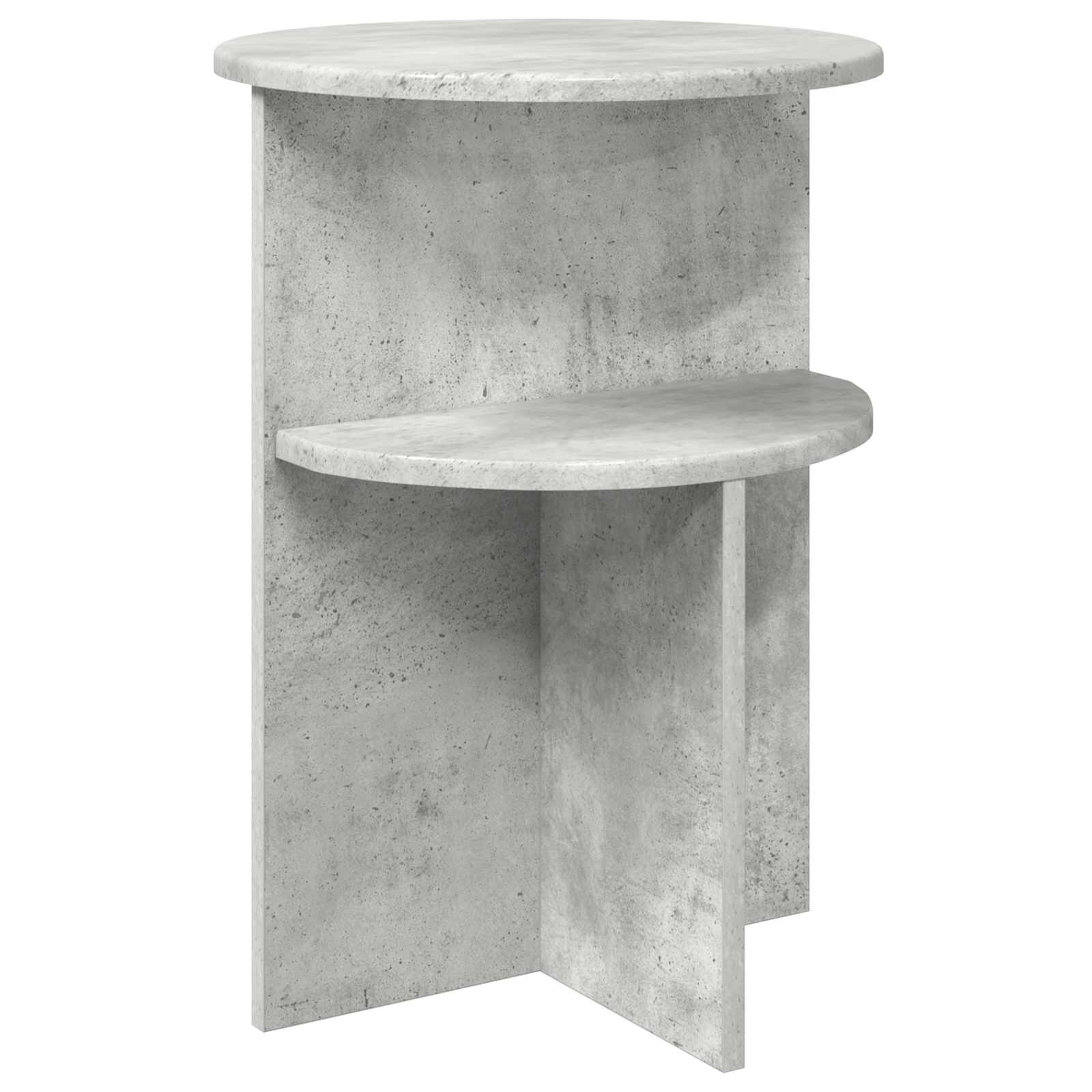 Bocni stol Betonska siva Ø 39,5 x 55 cm Konstruirano drvo