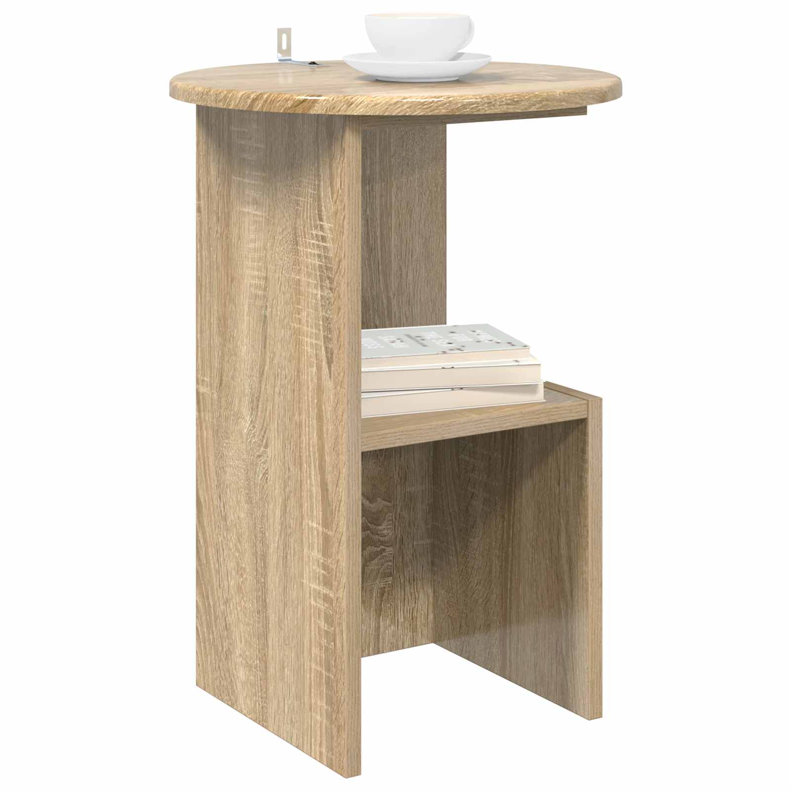 Bocni stol Hrast sonoma Ø 39,5 x 55 cm Konstruirano drvo
