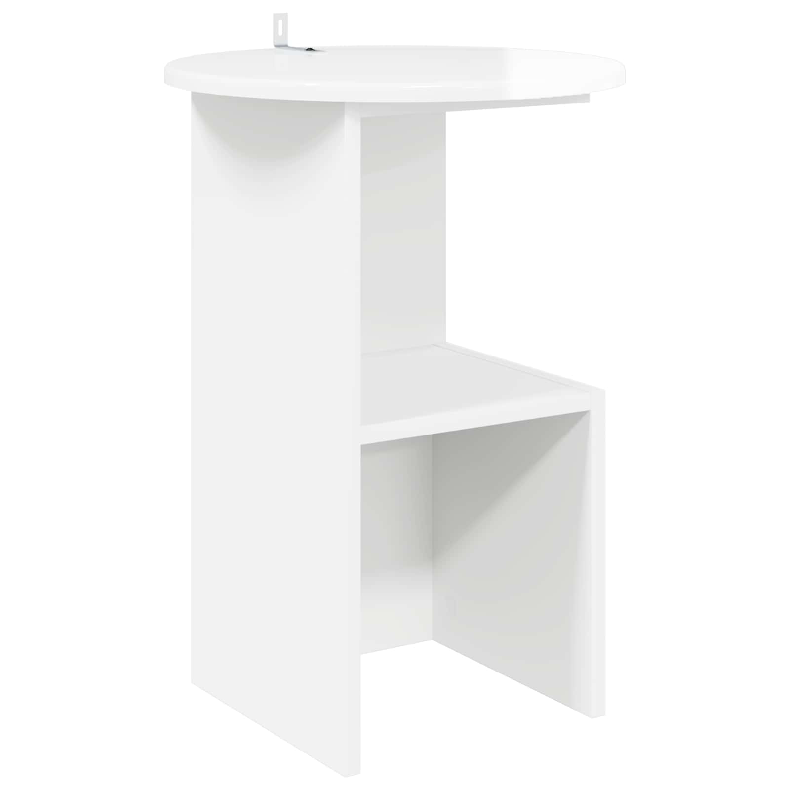 Bocni stol Bijela visokog sjaja Ø 39,5 x 55 cm