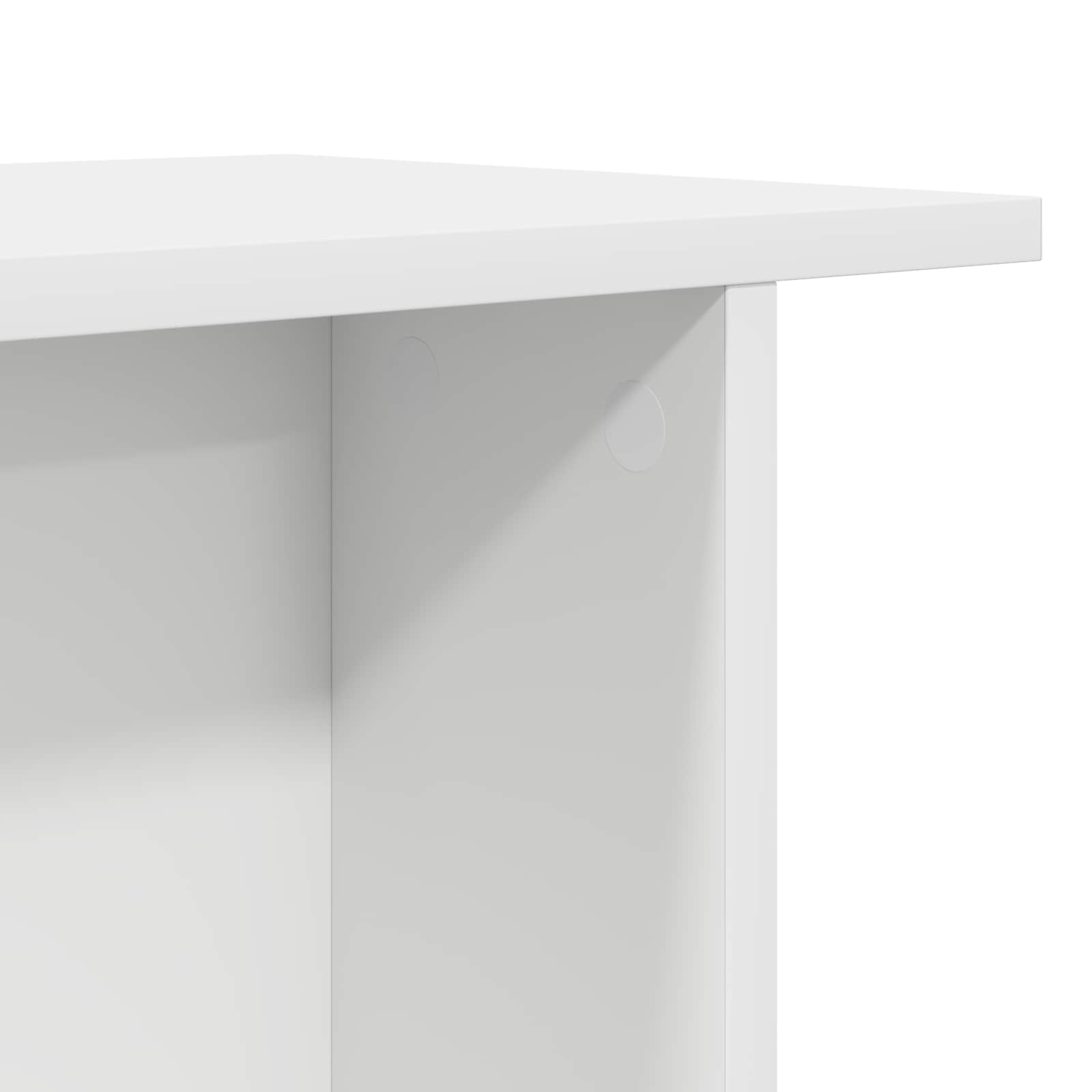 Kava Stol 2 pcs Bijela 40 x 30 x 49 cm Konstruirano drvo