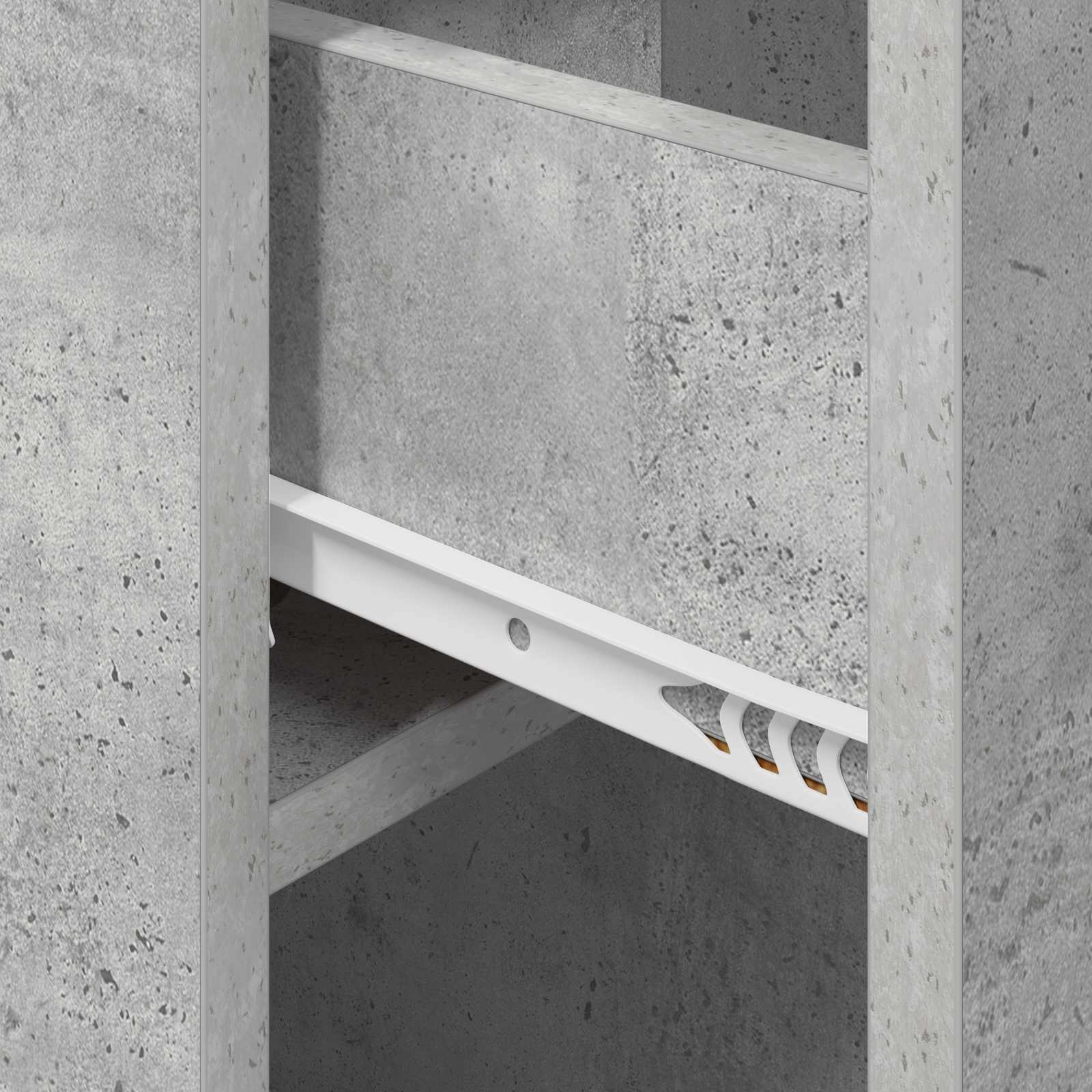 Ormarić za krevet 2 pcs Betonska siva 29 x 31,5 x 49 cm