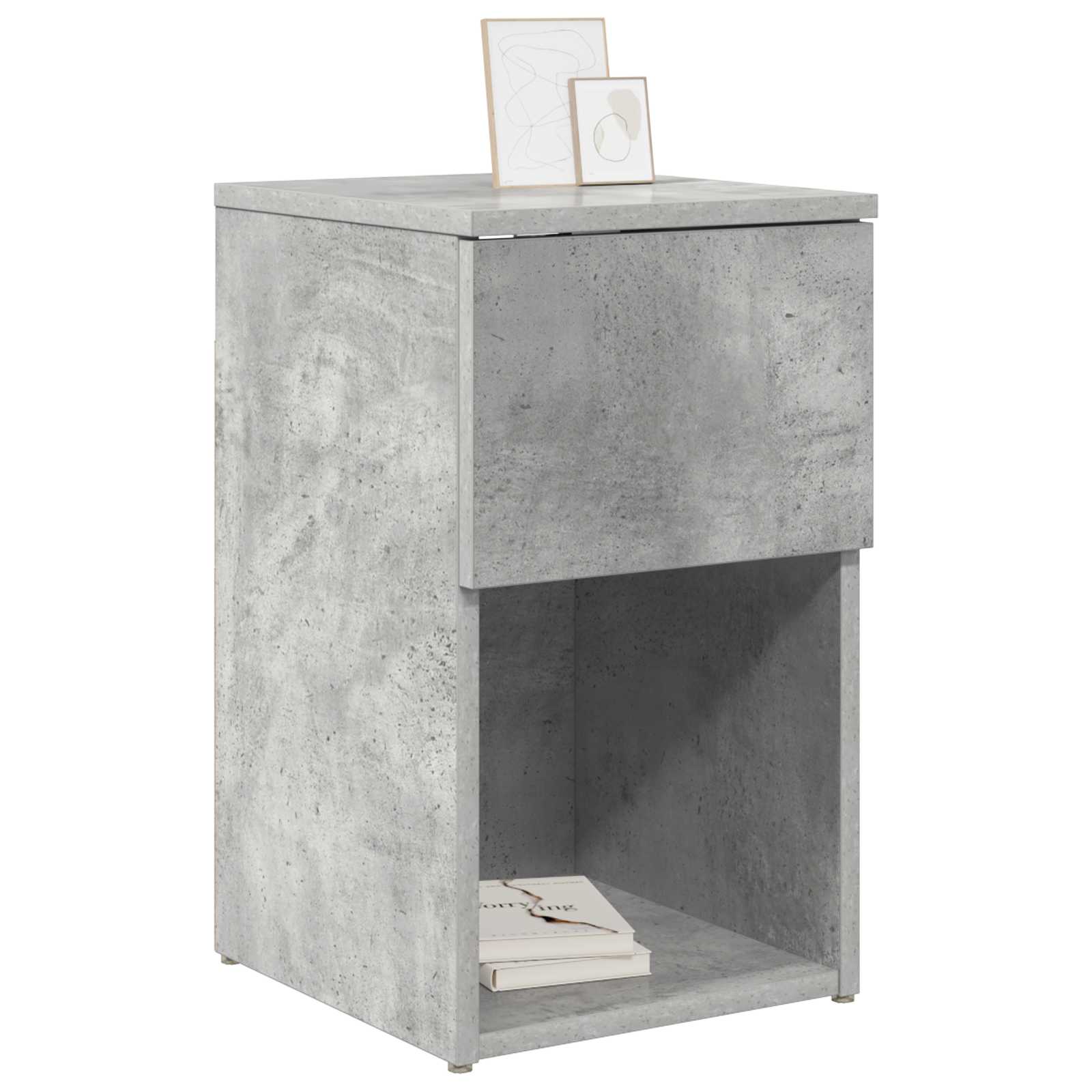 Ormarić za krevet 2 pcs Betonska siva 29 x 31,5 x 49 cm
